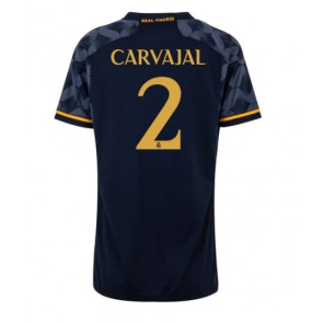 Lacne Ženy Futbalové dres Real Madrid Daniel Carvajal #2 2023-24 Krátky Rukáv - Preč